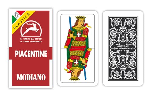 Modiano Piacentine 81/10-100% Kunststoff - Regionale Spielkarten von Modiano