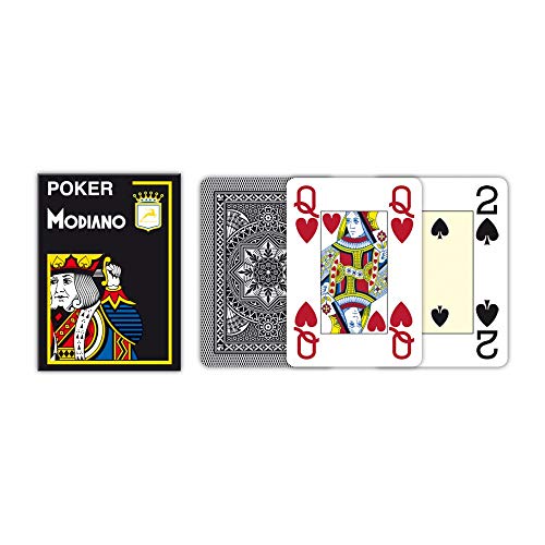Modiano 3004881 Poker 4 Jumbo Index, Schwarz von Modiano