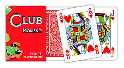 Modiano Club Poker Spielkarten Rot von Modiano