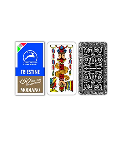 Modiano Blaue Triestine Spielkarten zum 150. Jahrestag von Modiano