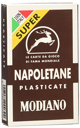 Modiano Briscola TRE Set Italian Napoletan Kunststoffkarte NEU in Box von Modiano