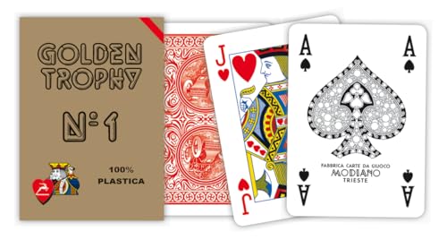 Modiano 300452, Poker pokerkarten, Rot von Modiano