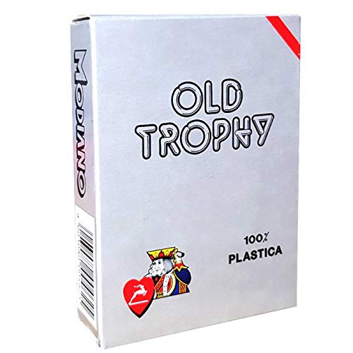 Modiano Spielkarten 462 - Poker Old Trophy, 4 Index rot von Modiano