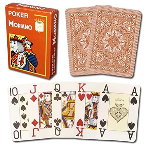 Modiano 300487 Italy Spielkarten, Braun von Modiano