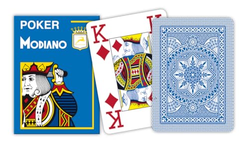 Modiano 300488 Italy Poker 4 Jumbo Index hellblau von Modiano