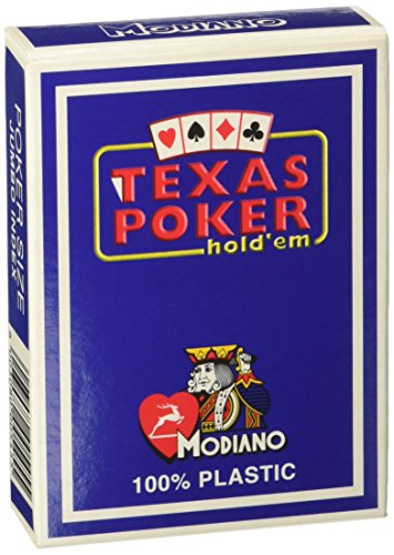 Modiano 300545 Texas Poker Blu, Dunkelblau von Modiano