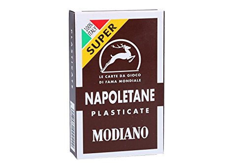 Spielkarten MODIANO napoletane plastifizierte 97/38 SUPER 300042 VC4 von Modiano