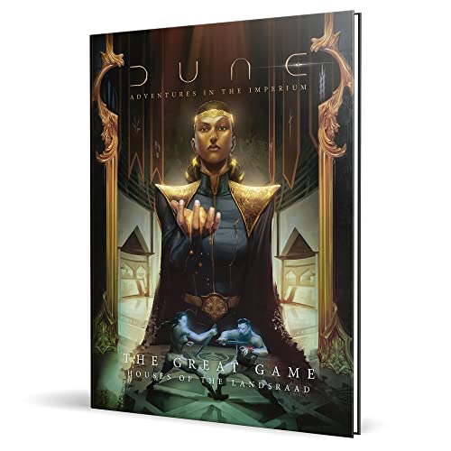 Dune: The Great Game: Houses of The Landsraad – 128 Seiten Hardcover RPG Supplement Book von Modiphius