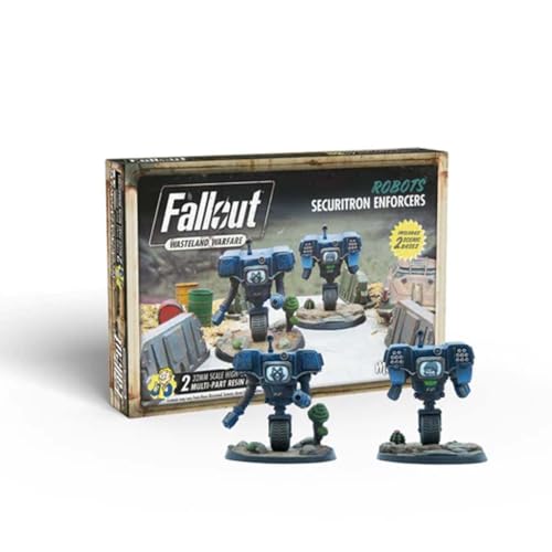 Modiphius Entertainment Fallout Wasteland Warfare Robots Securitron Enforcers von Modiphius