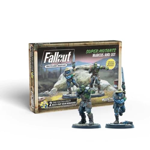 Modiphius Entertainment | Fallout Wasteland Warfare | Super Mutants: Marcus and Lily | Miniatures | Unpainted Modiphius Entertainment | Fallout Wasteland Warfare | Super Mutants: Marcus and Lily | Miniatures | Unpainted von Modiphius