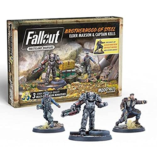 Modiphius Entertainment Fallout: Wasteland Warfare - Brotherhood of Steel: Elder Maxon & Capt Kells - EN von Modiphius
