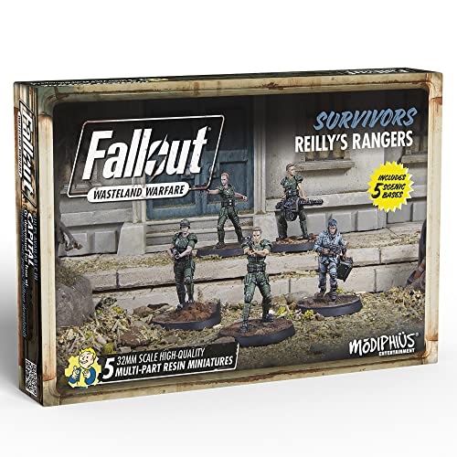 Modiphius Entertainment | Fallout Wasteland Warfare | Survivors: Reilly's Rangers | Miniatures | Unpainted Modiphius Entertainment | Fallout Wasteland Warfare | Survivors: Reilly's Rangers | Miniatures | Unpainted von Modiphius