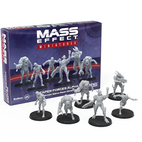 Mass Effect Reaper Forces Alpha-Sammler-Miniatur-Set aus Kunstharz – werten Sie Ihr Spiel mit Tisch-Miniaturen auf. Ab 14 Jahren, 1–4 Spieler, 45–90 Minuten Spielzeit, hergestellt von Modiphius Mass Effect Reaper Forces Alpha-Sammler-Miniatur-Set aus Kunstharz – werten Sie Ihr Spiel mit Tisch-Miniaturen auf. Ab 14 Jahren, 1–4 Spieler, 45–90 Minuten Spielzeit, hergestellt von Modiphius von Modiphius