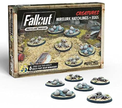 Modiphius Entertainment Fallout Wasteland Warfare Creatures Mirelurk Hatchlings and Eggs von Modiphius