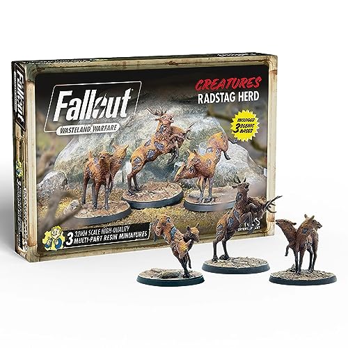 Modiphius Entertainment Fallout Wasteland Warfare Creatures Radstag Herd von Modiphius