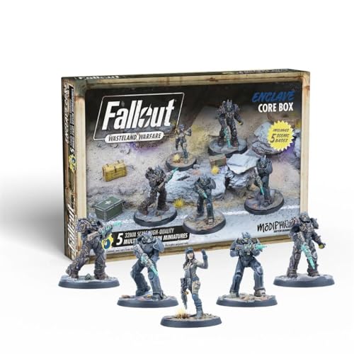 Modiphius Entertainment | Fallout Wasteland Warfare | Enclave: Core Box | Miniatures | Unpainted Modiphius Entertainment | Fallout Wasteland Warfare | Enclave: Core Box | Miniatures | Unpainted von Modiphius