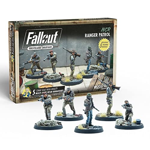 Modiphius Entertainment | Fallout Wasteland Warfare | NCR: Ranger Patrol | Miniatures | Unpainted Modiphius Entertainment | Fallout Wasteland Warfare | NCR: Ranger Patrol | Miniatures | Unpainted von Modiphius