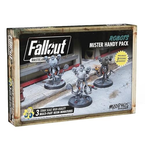 Modiphius Entertainment | Fallout Wasteland Warfare | Robots: Mister Handy Pack | Miniatures | Unpainted Modiphius Entertainment | Fallout Wasteland Warfare | Robots: Mister Handy Pack | Miniatures | Unpainted von Modiphius