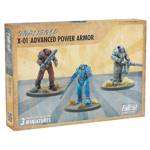 Modiphius Entertainment Fallout: Wasteland Warfare - Unaligned: X-01 Power Armor - 3 Figuren, Unpainted Miniatures, Scenic Bases, Tabletop Miniatures Modiphius Entertainment Fallout: Wasteland Warfare - Unaligned: X-01 Power Armor - 3 Figuren, Unpainted Miniatures, Scenic Bases, Tabletop Miniatures von Modiphius