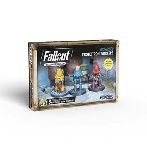 Modiphius Entertainment | Fallout Wasteland Warfare | Robots: Protectron Workers | Miniatures | Unpainted Modiphius Entertainment | Fallout Wasteland Warfare | Robots: Protectron Workers | Miniatures | Unpainted von Modiphius