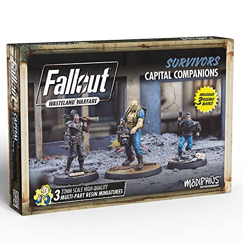 Modiphius Entertainment | Fallout Wasteland Warfare | Survivors: Capital Companions | Miniatures | Unpainted Modiphius Entertainment | Fallout Wasteland Warfare | Survivors: Capital Companions | Miniatures | Unpainted von Modiphius