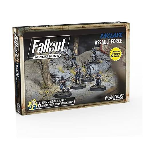 Modiphius Entertainment | Fallout Wasteland Warfare | Enclave: Assault Force | Miniatures | Unpainted Modiphius Entertainment | Fallout Wasteland Warfare | Enclave: Assault Force | Miniatures | Unpainted von Modiphius