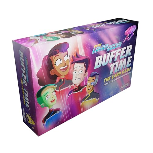 Star Trek: Lower Decks Puffer Time Kartenspiel – Komplette Aufgaben in einem Push-Your-Luck-Strategiespiel für Kinder und Erwachsene, ab 14 Jahren, 2–6 Spieler, 20–40 Minuten Spielzeit, hergestellt Star Trek: Lower Decks Puffer Time Kartenspiel – Komplette Aufgaben in einem Push-Your-Luck-Strategiespiel für Kinder und Erwachsene, ab 14 Jahren, 2–6 Spieler, 20–40 Minuten Spielzeit, hergestellt von Modiphius