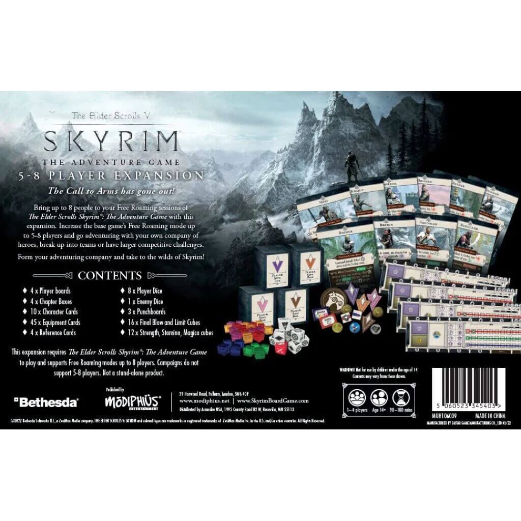 'The Elder Scrolls: Skyrim - Adventure Board Game - 5-8 Player Expansion - engl.' von Modiphius