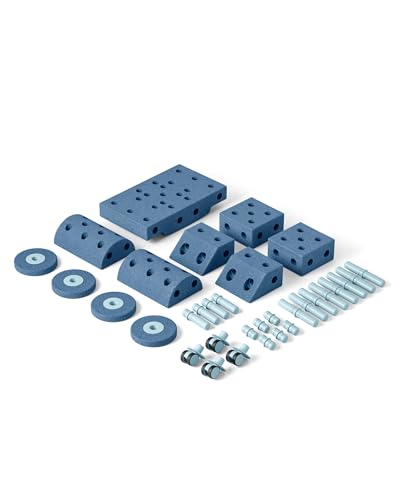 Modu. Modell 34 TLG. Baukasten Starter-Set Playsystem Dreamer von 0-6 Jahren - Deep Blue/Sky Blue von Modu