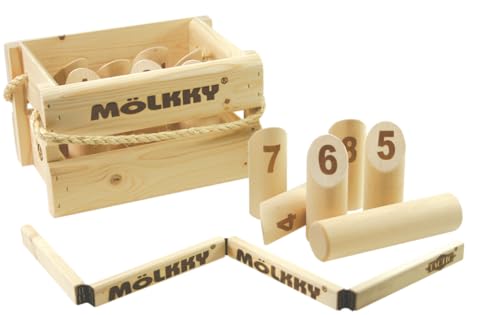 Mölkky Tactic Original Mölkkaari - Wurfspiel AZ56992 - Das ultimative Outdoor-Spiel – Tolles Familienspaß - Kegelspiel aus Holz - Hergestellt in Finnland von Mölkky