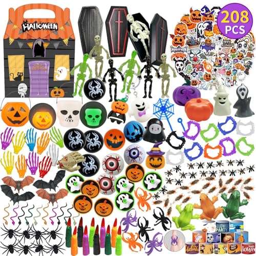 Moerstar 208 Stück Halloween Mitgebsel Kinder, Halloween Geschenke Give Aways Spielzeug Kinder, Kindergeburtstag Gastgeschenke, Halloween Partytütenfüller Moerstar 208 Stück Halloween Mitgebsel Kinder, Halloween Geschenke Give Aways Spielzeug Kinder, Kindergeburtstag Gastgeschenke, Halloween Partytütenfüller von Moerstar