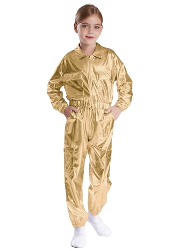 Moggemol Disco Kostüm Mädchen Kinder Tanzensemble Modern Jazz Disco Hip Hop Glitzer Outfit Auftritt Gold 158-164 Moggemol Disco Kostüm Mädchen Kinder Tanzensemble Modern Jazz Disco Hip Hop Glitzer Outfit Auftritt Gold 158-164 von Moggemol