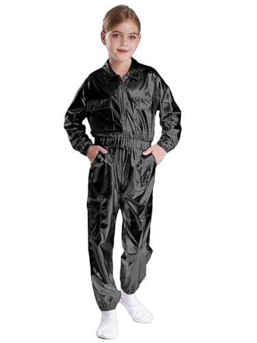 Moggemol Disco Kostüm Mädchen Kinder Tanzensemble Modern Jazz Disco Hip Hop Glitzer Outfit Auftritt Schwarz 110-116 Moggemol Disco Kostüm Mädchen Kinder Tanzensemble Modern Jazz Disco Hip Hop Glitzer Outfit Auftritt Schwarz 110-116 von Moggemol