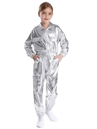 Moggemol Disco Kostüm Mädchen Kinder Tanzensemble Modern Jazz Disco Hip Hop Glitzer Outfit Auftritt Silber 146-152 Moggemol Disco Kostüm Mädchen Kinder Tanzensemble Modern Jazz Disco Hip Hop Glitzer Outfit Auftritt Silber 146-152 von Moggemol