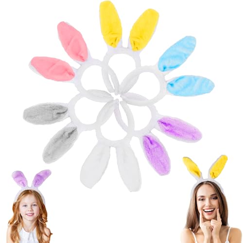 6 Stück Hasenohren Haarreif, Hasenohren Kopfstück Crossdressing Zubehör, Haarschmuck, Hase Ohren Haarbänder für Erwachsene und Kinder, Plüsch Stirnbänder für Karneval, Ostern Party, Kostüm Cosplay 6 Stück Hasenohren Haarreif, Hasenohren Kopfstück Crossdressing Zubehör, Haarschmuck, Hase Ohren Haarbänder für Erwachsene und Kinder, Plüsch Stirnbänder für Karneval, Ostern Party, Kostüm Cosplay von Moiuguli