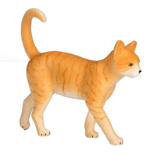 MOJO Ginger Tabby Cat Realistische Domestizierte Tier Handbemalte Spielzeugfigur von MOJO