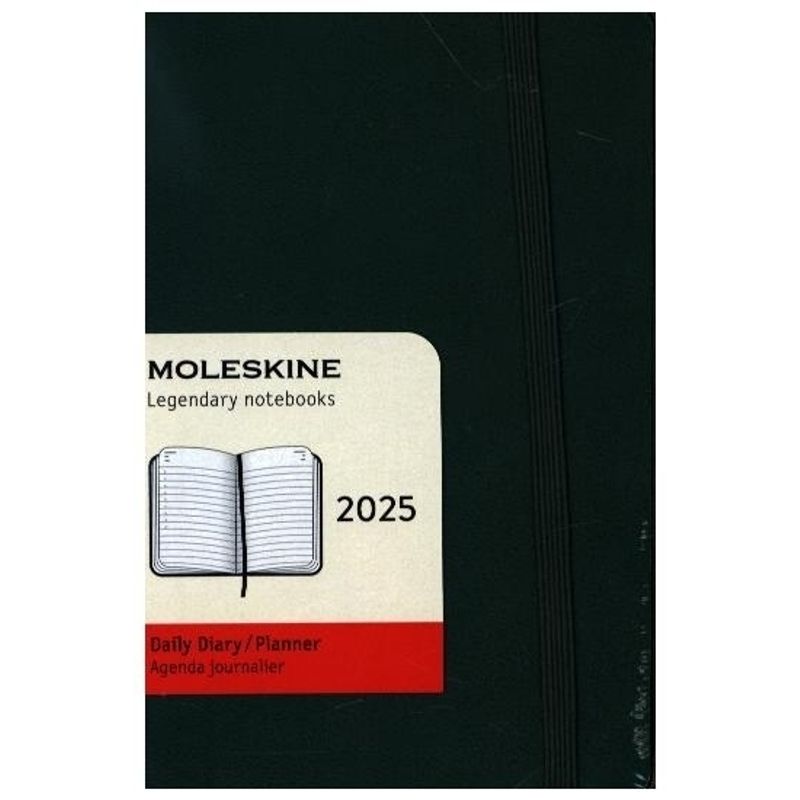 Moleskine 12 Monate Tageskalender 2025, Pocket/A6 von Moleskine Germany