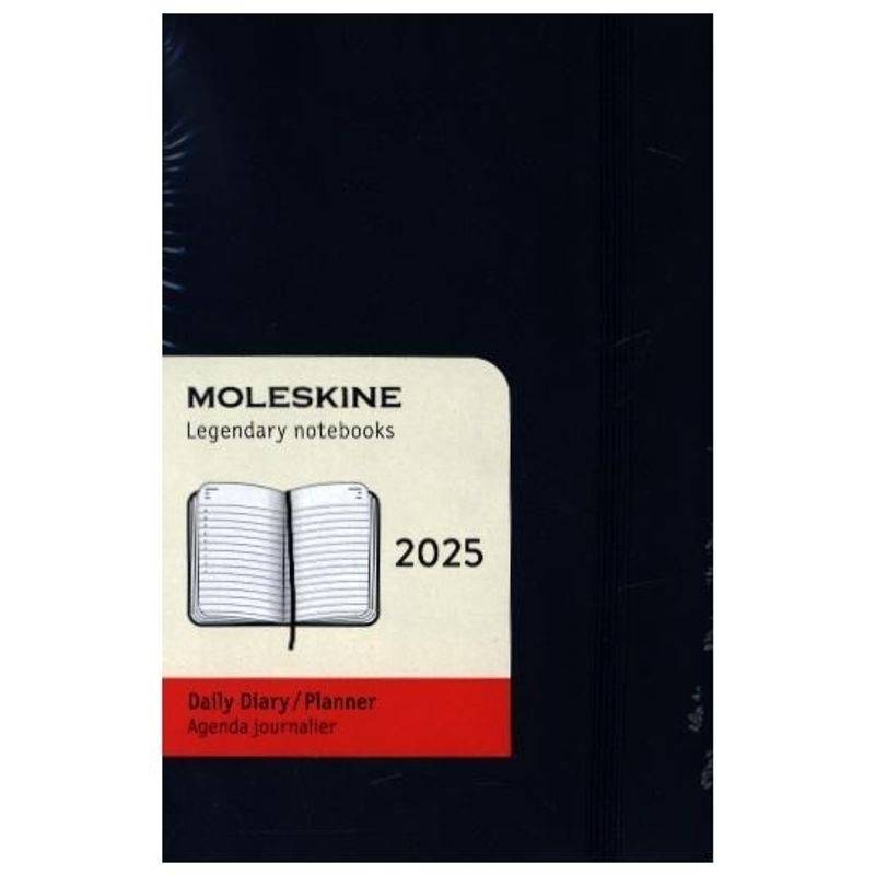 Moleskine 12 Monate Tageskalender 2025, Pocket/A6 von Moleskine Germany