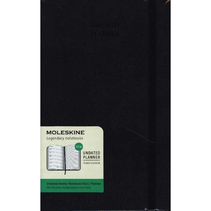 Moleskine / Moleskine Undatierter Wochen Notizkalender, Large/A5, Schwarz von Moleskine Germany