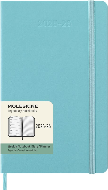 Moleskine 18 Monatskalender & Notizbuch 2026 Studienplaner 1 Woche auf 1 Seite Large Hardcover Aquamarin Moleskine 18 Monatskalender & Notizbuch 2026 Studienplaner 1 Woche auf 1 Seite Large Hardcover Aquamarin von Moleskine