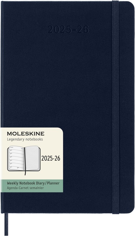 Moleskine 18 Monatskalender & Notizbuch 2026 Studienplaner 1 Woche auf 1 Seite Large Hardcover Saphir Moleskine 18 Monatskalender & Notizbuch 2026 Studienplaner 1 Woche auf 1 Seite Large Hardcover Saphir von Moleskine