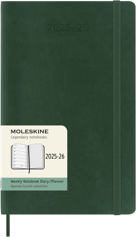 Moleskine 18 Monatskalender & Notizbuch 2026 Studienplaner 1 Woche auf 1 Seite Large Softcover Myrtengrün Moleskine 18 Monatskalender & Notizbuch 2026 Studienplaner 1 Woche auf 1 Seite Large Softcover Myrtengrün von Moleskine
