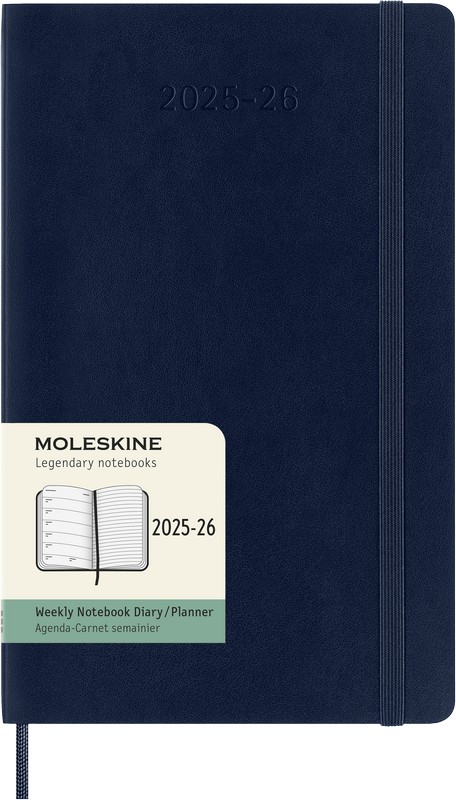 Moleskine 18 Monatskalender & Notizbuch 2026 Studienplaner 1 Woche auf 1 Seite Large Softcover Saphir Moleskine 18 Monatskalender & Notizbuch 2026 Studienplaner 1 Woche auf 1 Seite Large Softcover Saphir von Moleskine