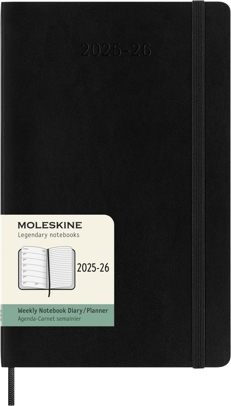 Moleskine 18 Monatskalender & Notizbuch 2026 Studienplaner 1 Woche auf 1 Seite Large Softcover Schwarz Moleskine 18 Monatskalender & Notizbuch 2026 Studienplaner 1 Woche auf 1 Seite Large Softcover Schwarz von Moleskine
