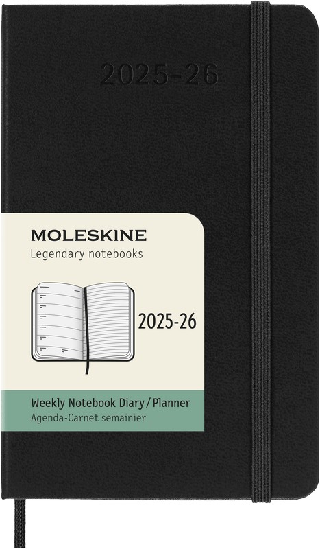 Moleskine 18 Monatskalender & Notizbuch 2026 Studienplaner 1 Woche auf 1 Seite Pocket Hardcover Schwarz Moleskine 18 Monatskalender & Notizbuch 2026 Studienplaner 1 Woche auf 1 Seite Pocket Hardcover Schwarz von Moleskine