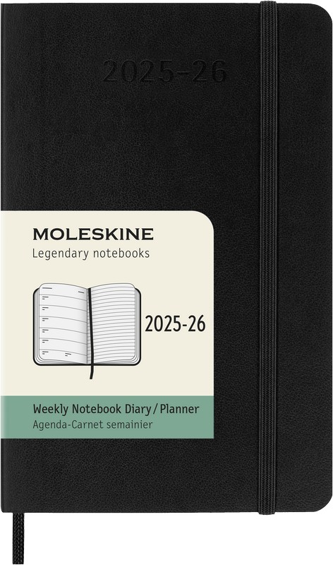 Moleskine 18 Monatskalender & Notizbuch 2026 Studienplaner 1 Woche auf 1 Seite Pocket Softcover Schwarz Moleskine 18 Monatskalender & Notizbuch 2026 Studienplaner 1 Woche auf 1 Seite Pocket Softcover Schwarz von Moleskine