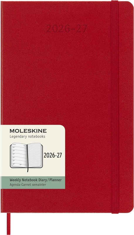 Moleskine 18 Monatskalender & Notizbuch 2027 Studienplaner 1 Woche auf 1 Seite Large Hardcover Scharlachrot Moleskine 18 Monatskalender & Notizbuch 2027 Studienplaner 1 Woche auf 1 Seite Large Hardcover Scharlachrot von Moleskine