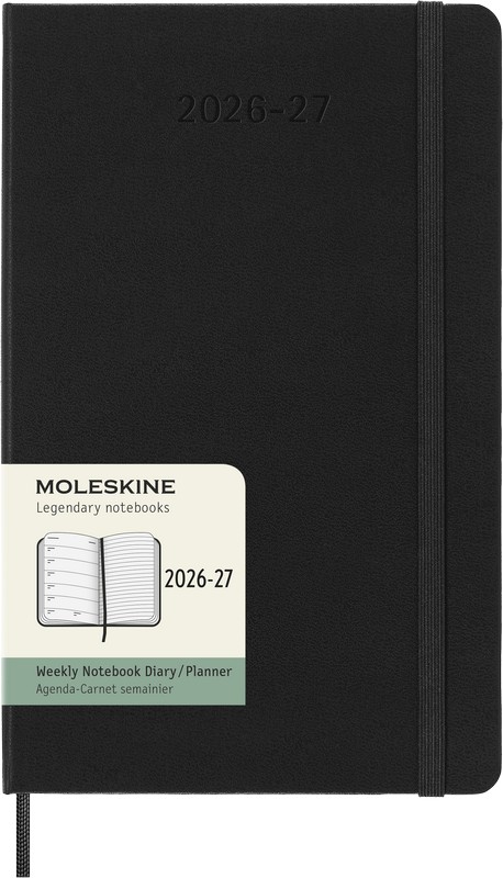 Moleskine 18 Monatskalender & Notizbuch 2027 Studienplaner 1 Woche auf 1 Seite Large Hardcover Schwarz Moleskine 18 Monatskalender & Notizbuch 2027 Studienplaner 1 Woche auf 1 Seite Large Hardcover Schwarz von Moleskine
