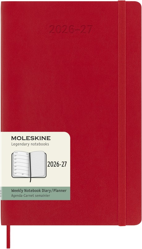 Moleskine 18 Monatskalender & Notizbuch 2027 Studienplaner 1 Woche auf 1 Seite Large Softcover Scharlachrot Moleskine 18 Monatskalender & Notizbuch 2027 Studienplaner 1 Woche auf 1 Seite Large Softcover Scharlachrot von Moleskine