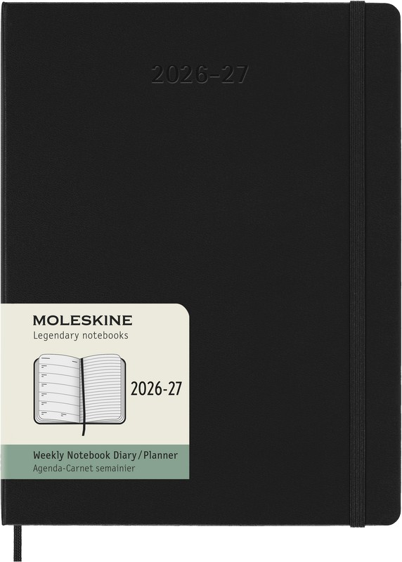 Moleskine 18 Monatskalender & Notizbuch 2027 Studienplaner 1 Woche auf 1 Seite XL Hardcover Schwarz Moleskine 18 Monatskalender & Notizbuch 2027 Studienplaner 1 Woche auf 1 Seite XL Hardcover Schwarz von Moleskine